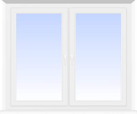 Алюминиевое окно 2-ух полозное